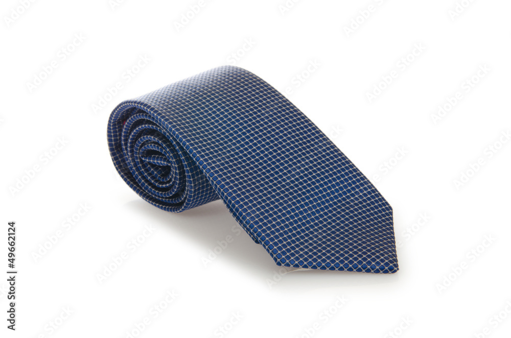 Elegant silk male tie ( necktie ) on white Elegant silk male tie ( necktie ) on white