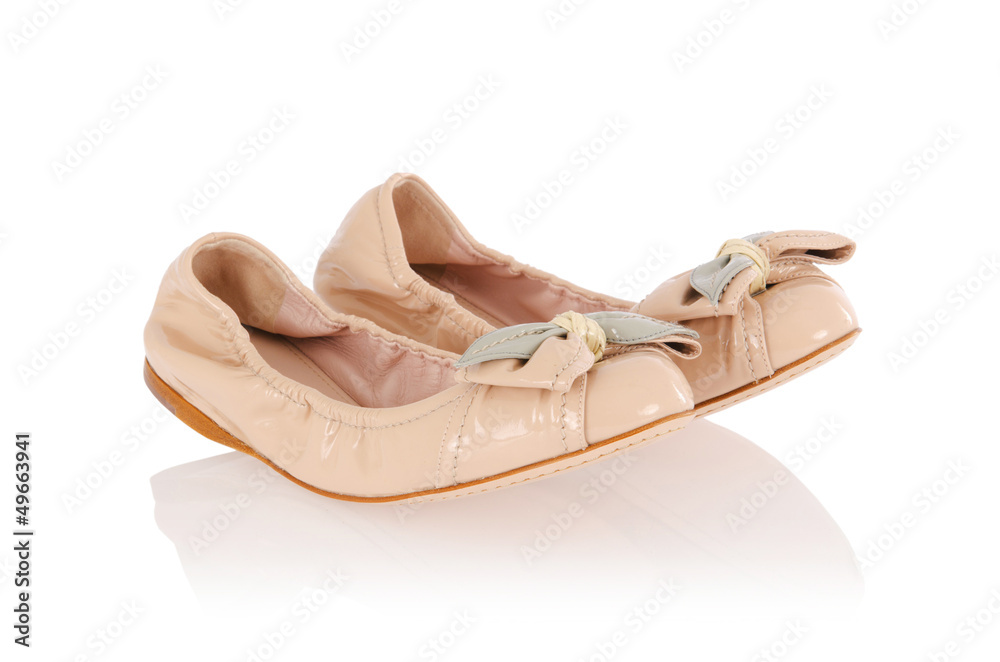 Naklejka premium Ballet shoes in fashion concept