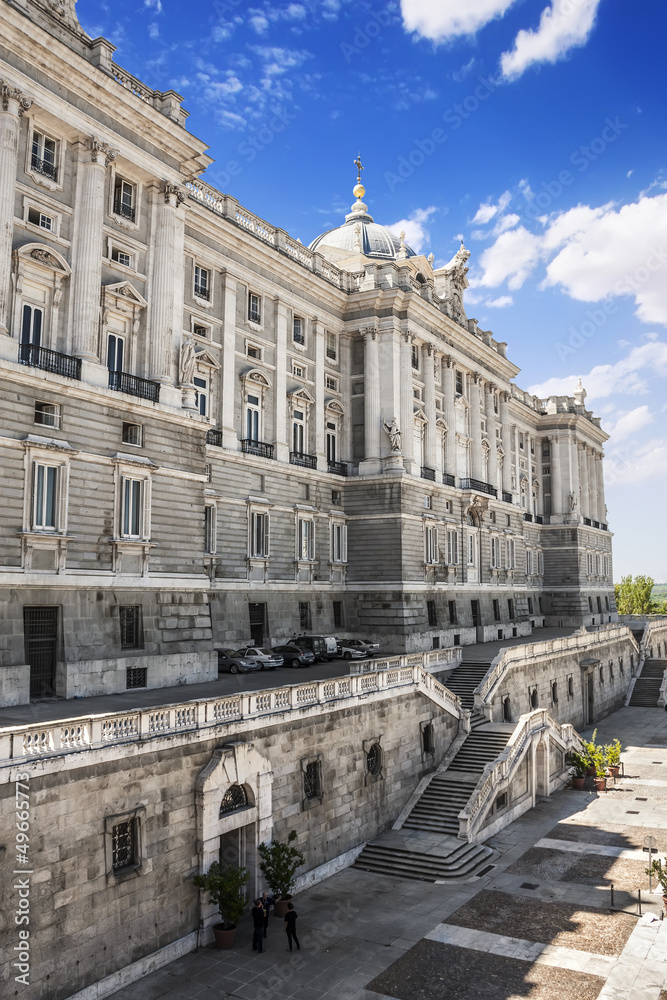 Madrid Royal Palace. Palacio de Oriente, Spain.