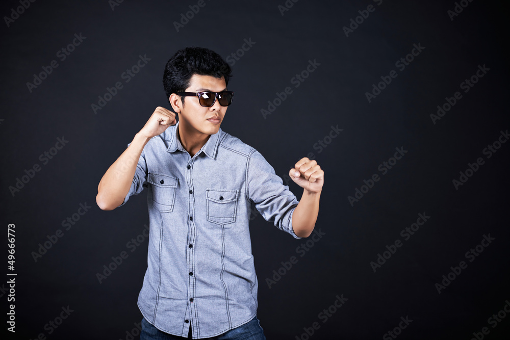 Style of fighting in the studio Style of fighting in the studio
