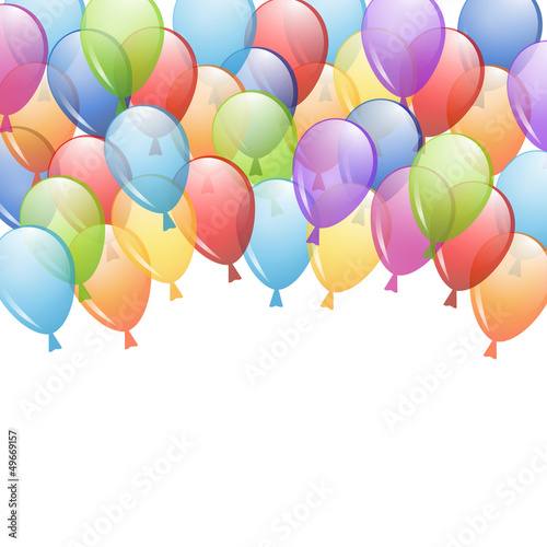 background with balloons