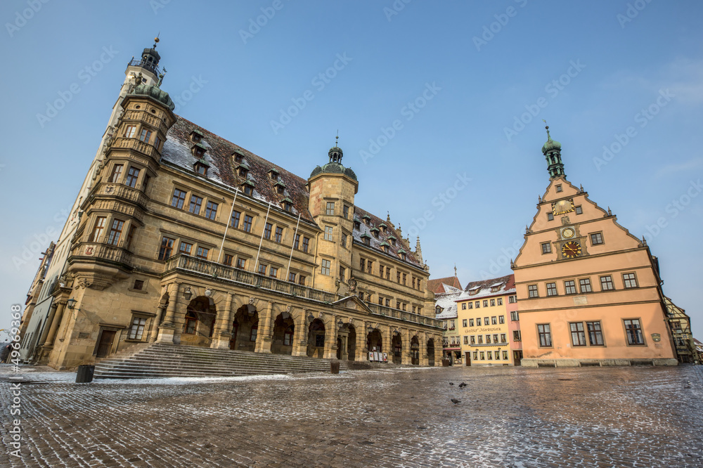 Townhall and Marketplace, Rothenburg ob der Tauber, Germany