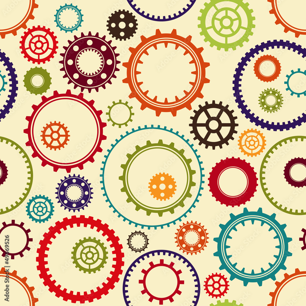 Gear wheels pattern Gear wheels pattern