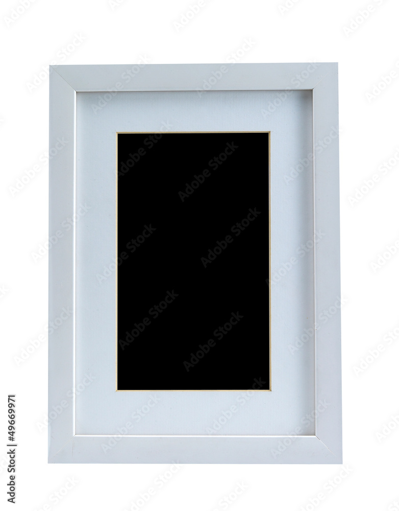 White picture frame White picture frame