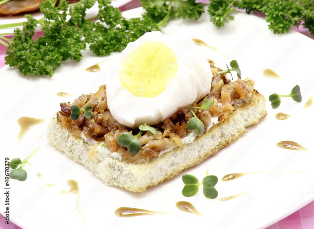 Sandwich with boiled egg Sandwich with boiled egg