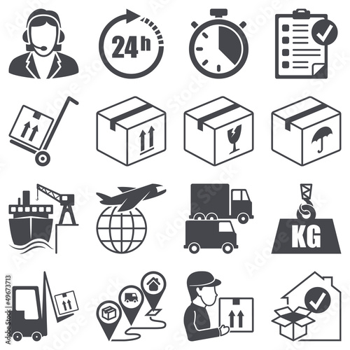 logistics icons
