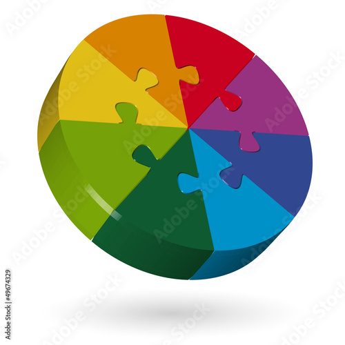 3D Puzzle Kreis - 8 Teile