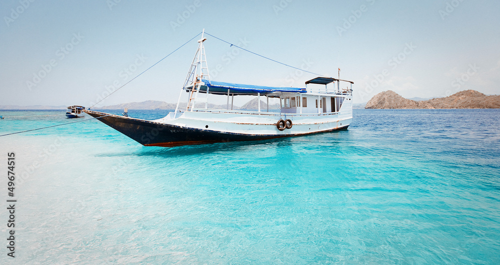 local fishing boat. Indonesia