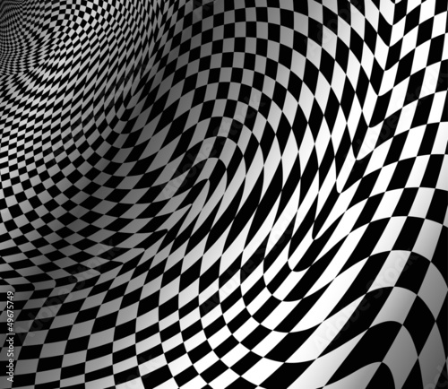 abstract wavy chess background