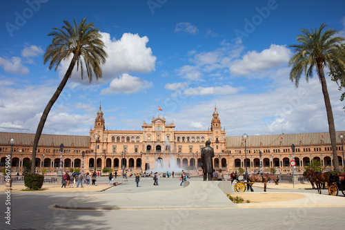 Plaza de Espana in Seville photo