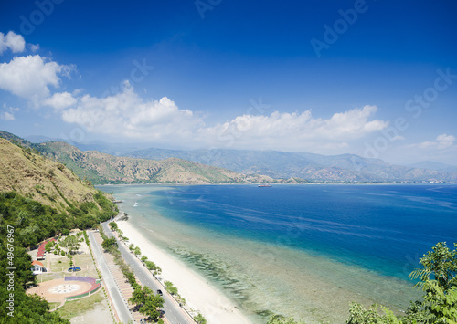 cristo rei beach near dili east timor