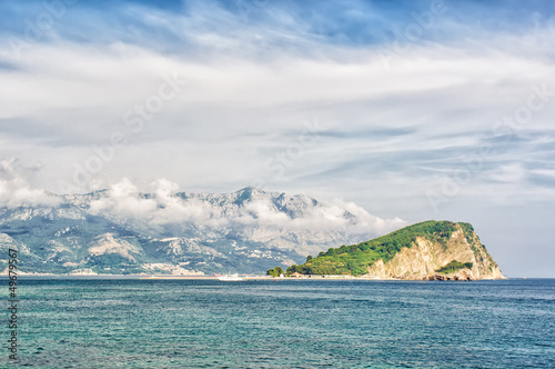 Adriatic landscape - sea and mountain © draw05