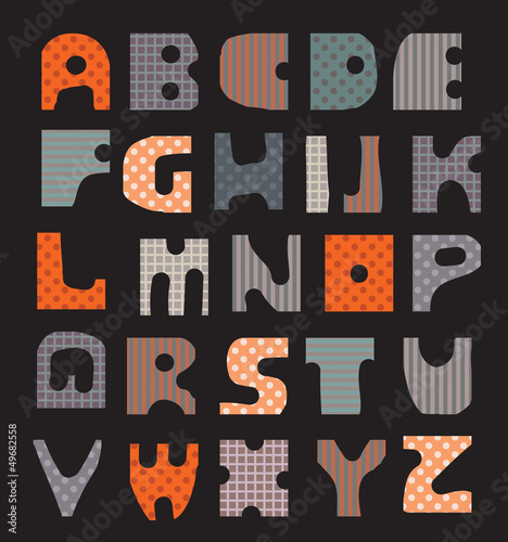 Colored Alphabet
