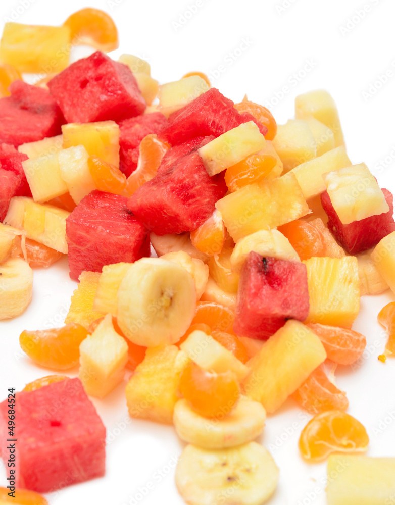 fruits on white fruits on white