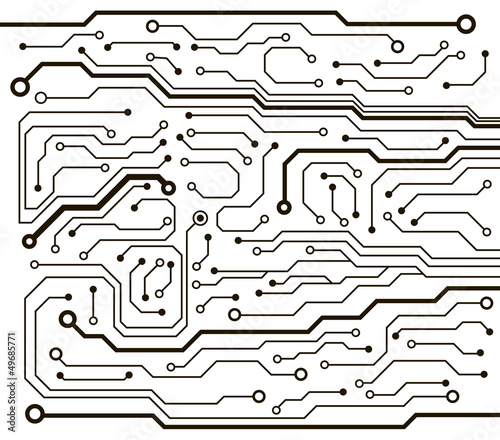abstract technology circuit board vector background
