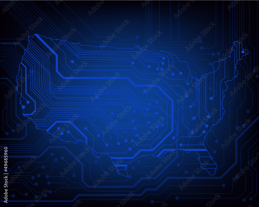 Obraz premium circuit board background. eps10 vector illustration