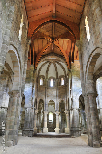 Old medieval monastery empty.