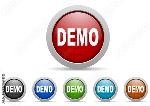 demo  vector icon set