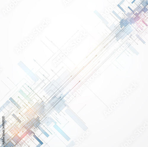 abstract color space circuit cyber high technology business back