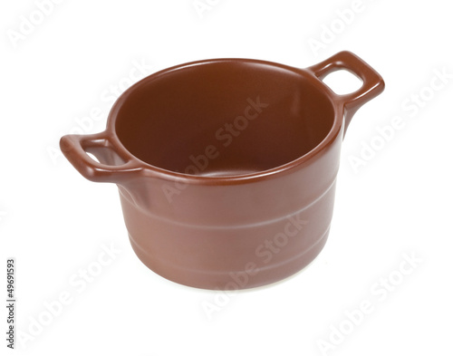 ceramic pot isolated on white