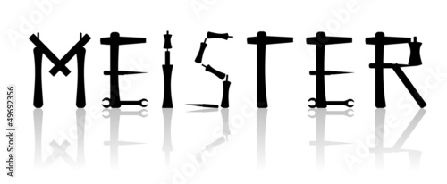 Meister - kreativer Schriftzug