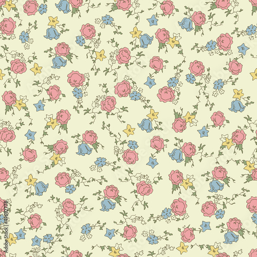 Retro floral seamless