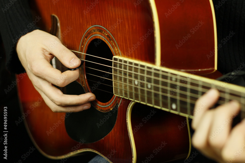 Fototapeta premium Playing guitar