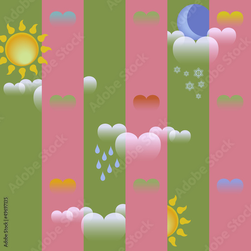 Lovely Tile Weather Forecast Background