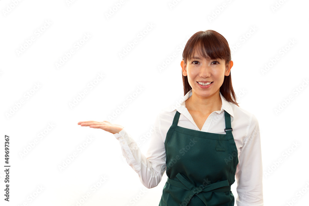 笑顔のウェイトレス 笑顔のウェイトレス
