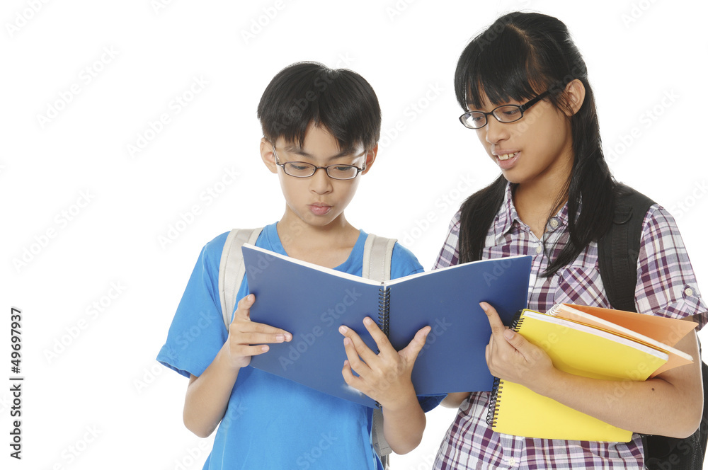 couple of students standing in embrace and smiling togethe couple of students standing in embrace and smiling togethe