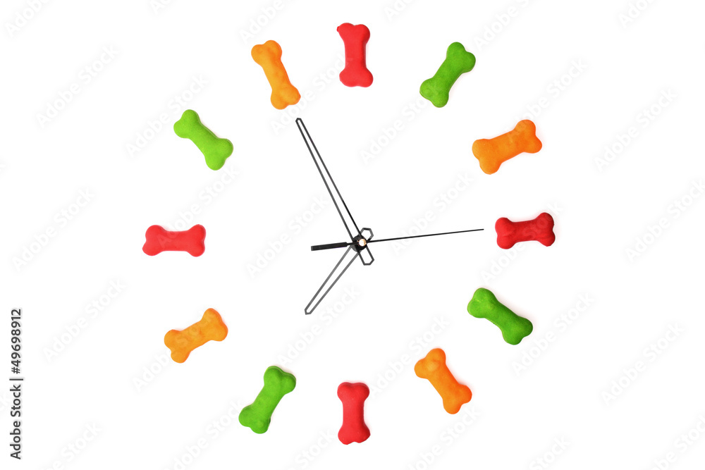 Dog food time - 7 o'clock Dog food time - 7 o'clock