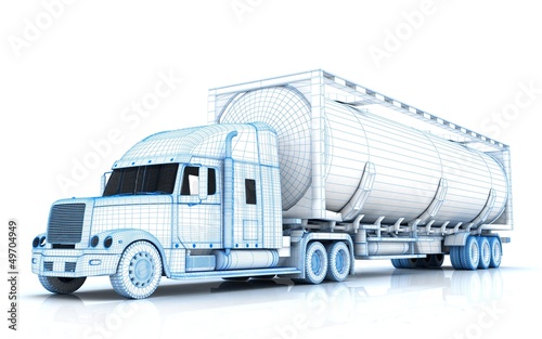 The Concept,Truck Tanker, (paper models of the 3-d models)