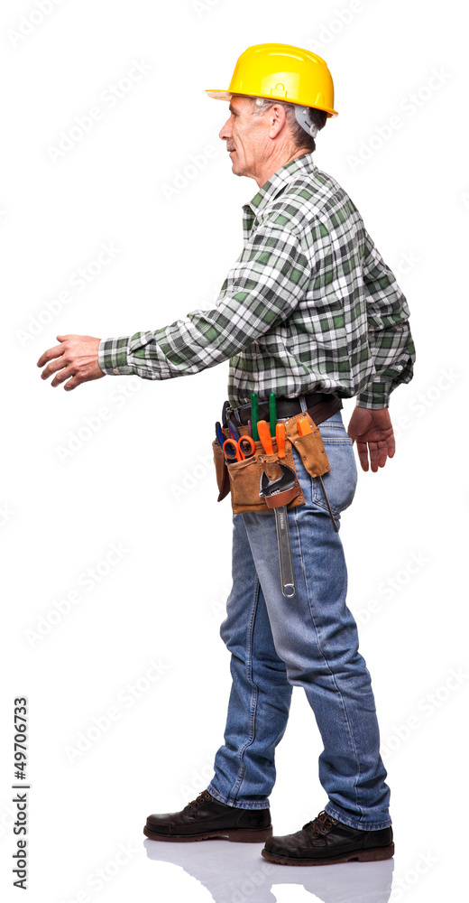 walking manual worker walking manual worker