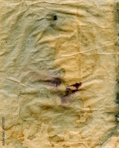 Stained paper