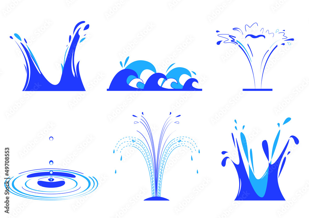6 effets d'eau