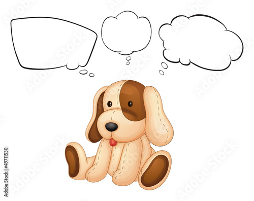 A puppy with empty thoughts