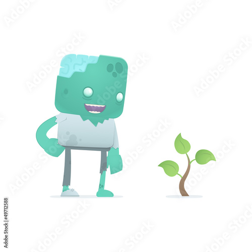 funny cartoon zombie