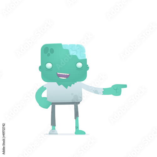 funny cartoon zombie