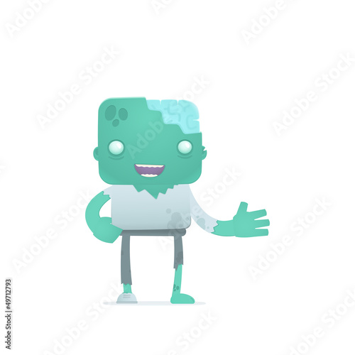funny cartoon zombie