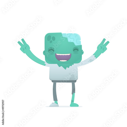 funny cartoon zombie