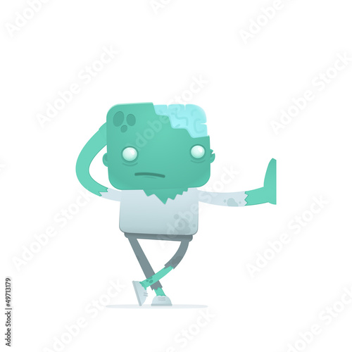 funny cartoon zombie