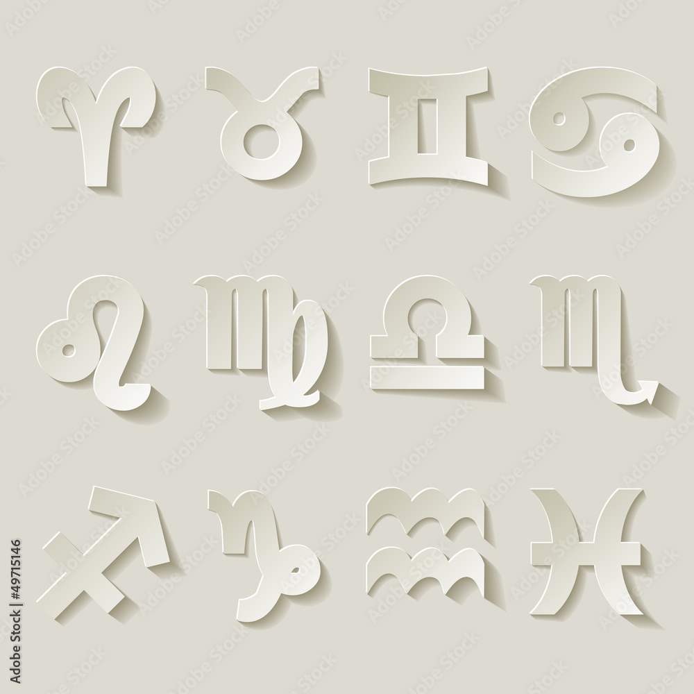 Zodiac Sternzeichen Horoskop Weiss