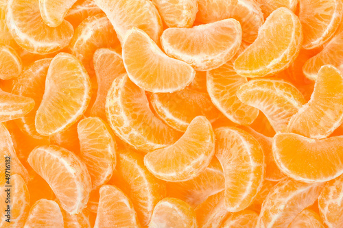 Tangerine segments background texture