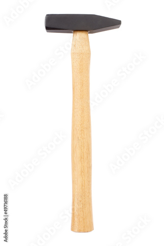 Hammer isolated on white, clipping path included