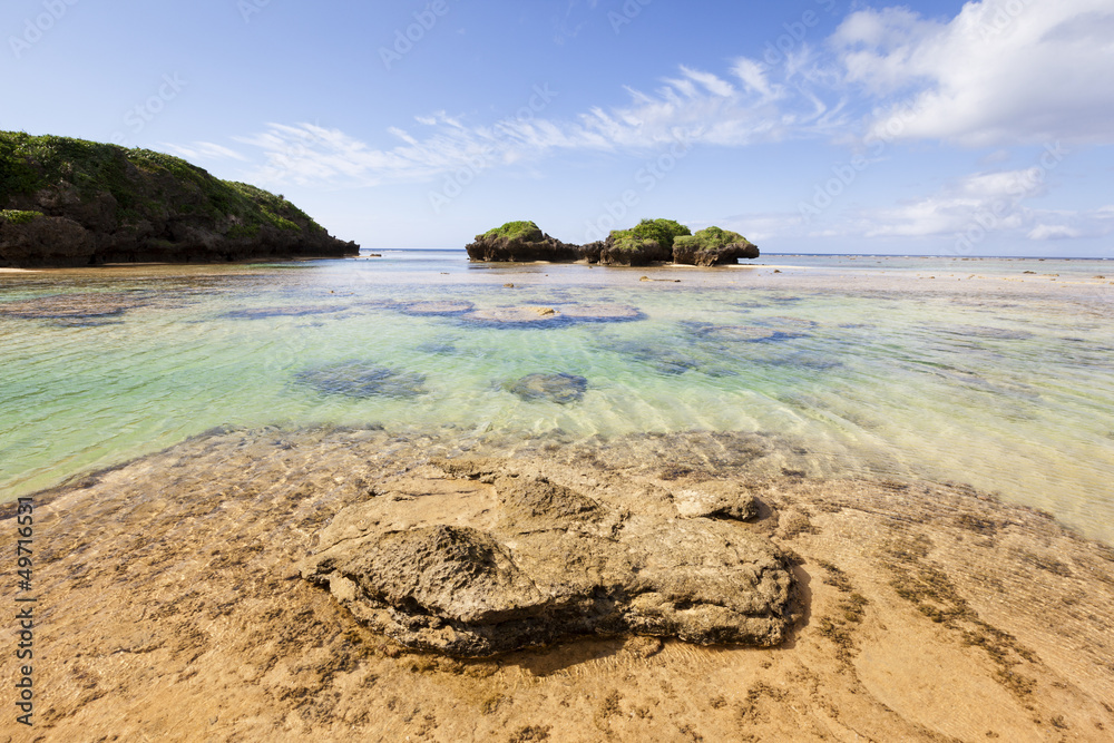Fototapeta premium Hoshisuna-no-hama Beach, Iriomote, Japan