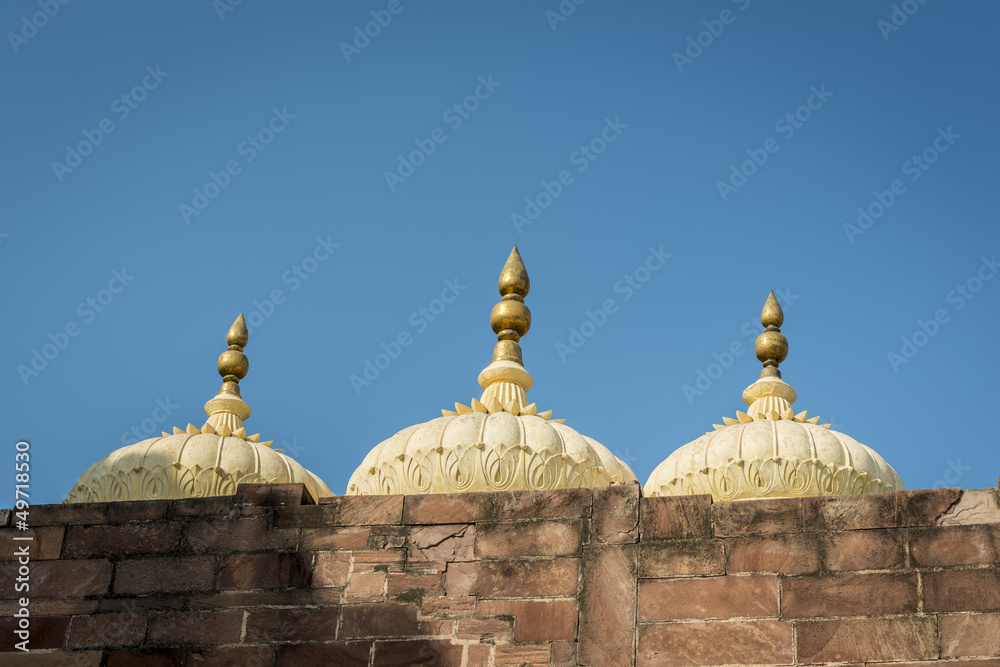 Dome over Mehrangarh fortress in Jodhpur, India
