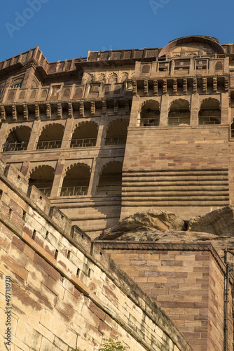 Mehrangarh fortress in Jodhpur, Rajasthan, India photo