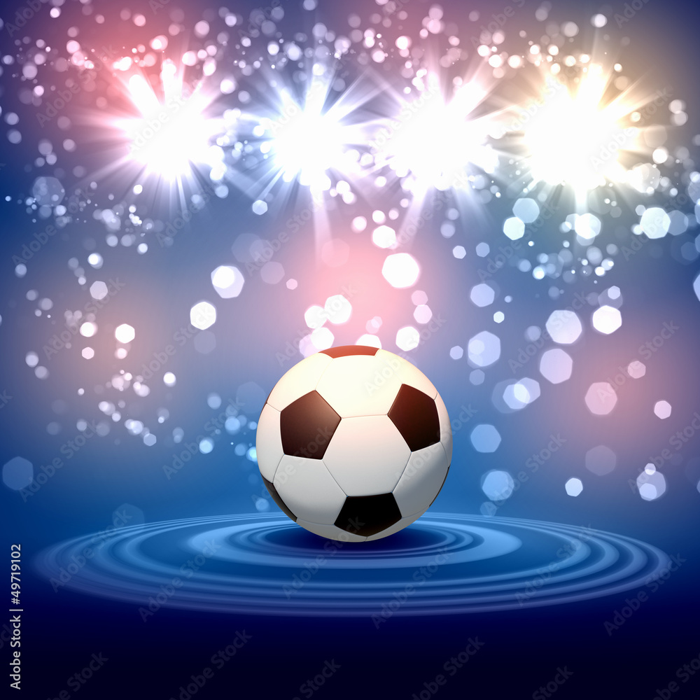 Fototapeta premium black and white soccer ball