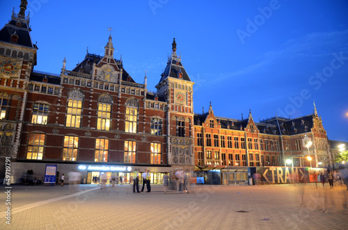 Hauptbahnhof in der Stadt Amsterdam, Holland.