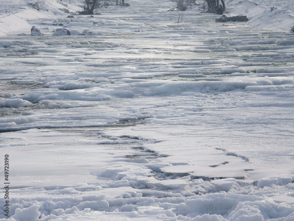 Obraz premium лед на реке